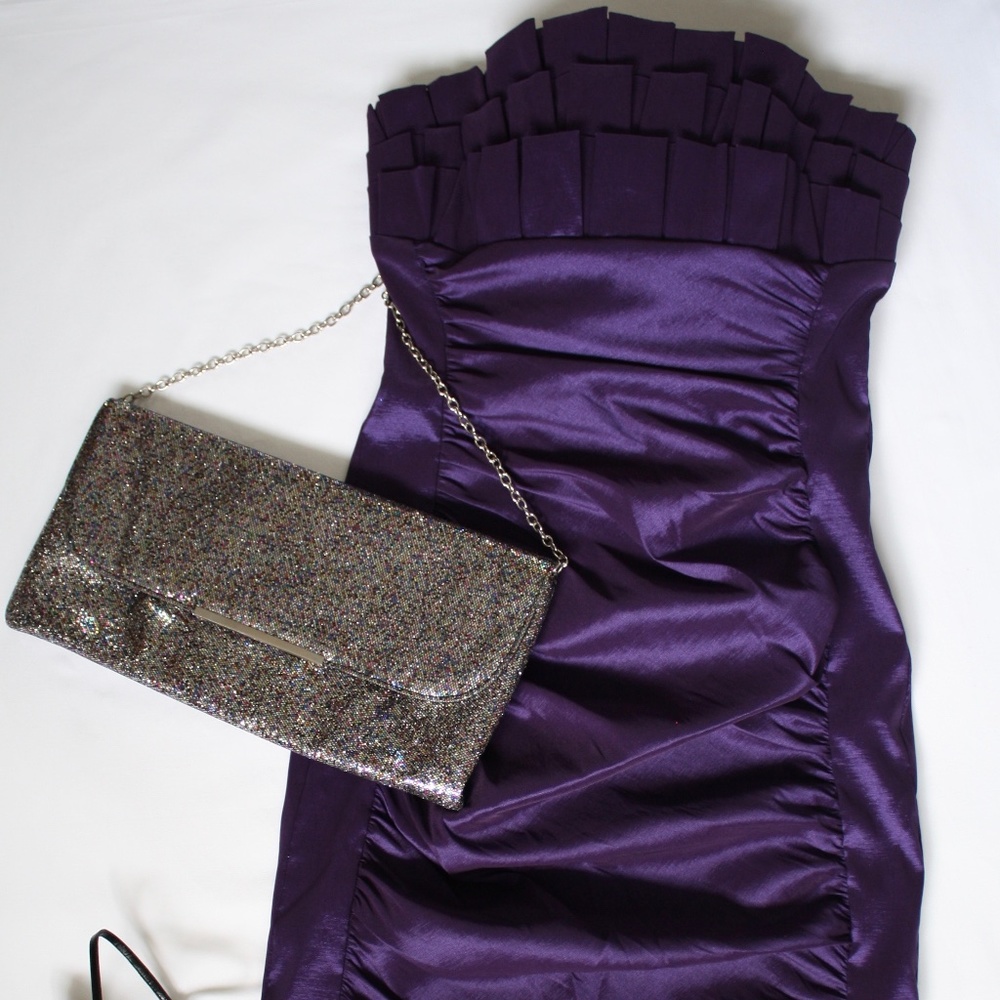 XSCAPE Purple Mini Dress Size: 6 NEW